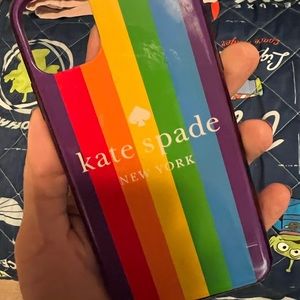Kate Spade iPhone 11ProMax Case - Rainbow + Purple